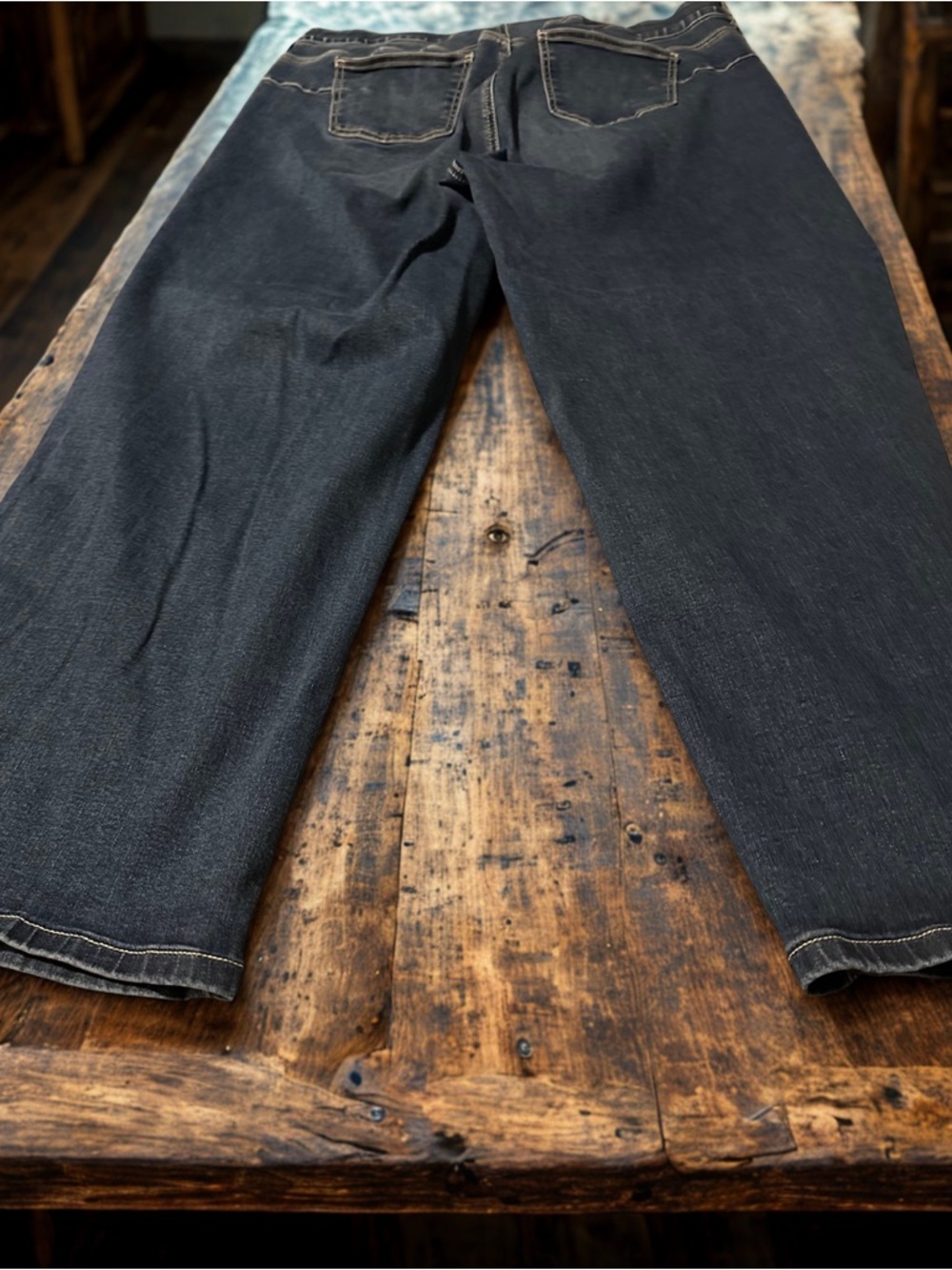 torrid Bombshell Dark Blue Wide-Leg Jeans - Picture 4 of 5